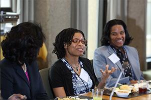 Staff during a Diversity Council meeting.