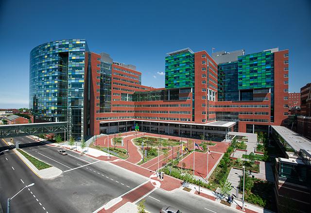 Johns Hopkins Hospital in East Baltimore